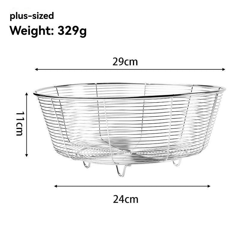 Round Stainless Steel Kitchen Colander