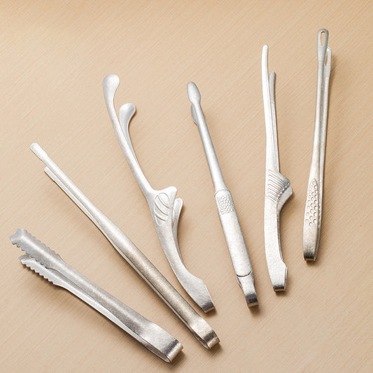 Pure Titanium Anti-Scald BBQ Tongs for Steaks