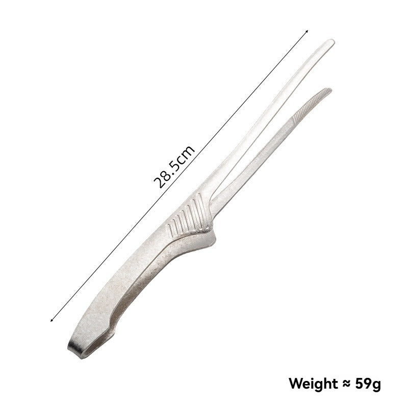 Pure Titanium Anti-Scald BBQ Tongs for Steaks