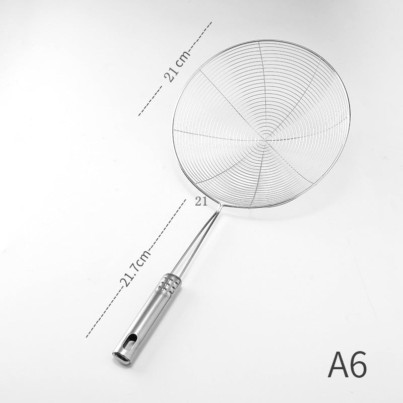 Stainless Steel Wire Skimmer with Nine-Bead Steel Handle