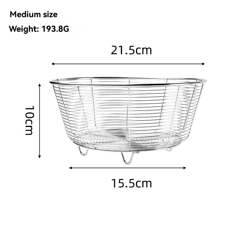 Round Stainless Steel Kitchen Colander