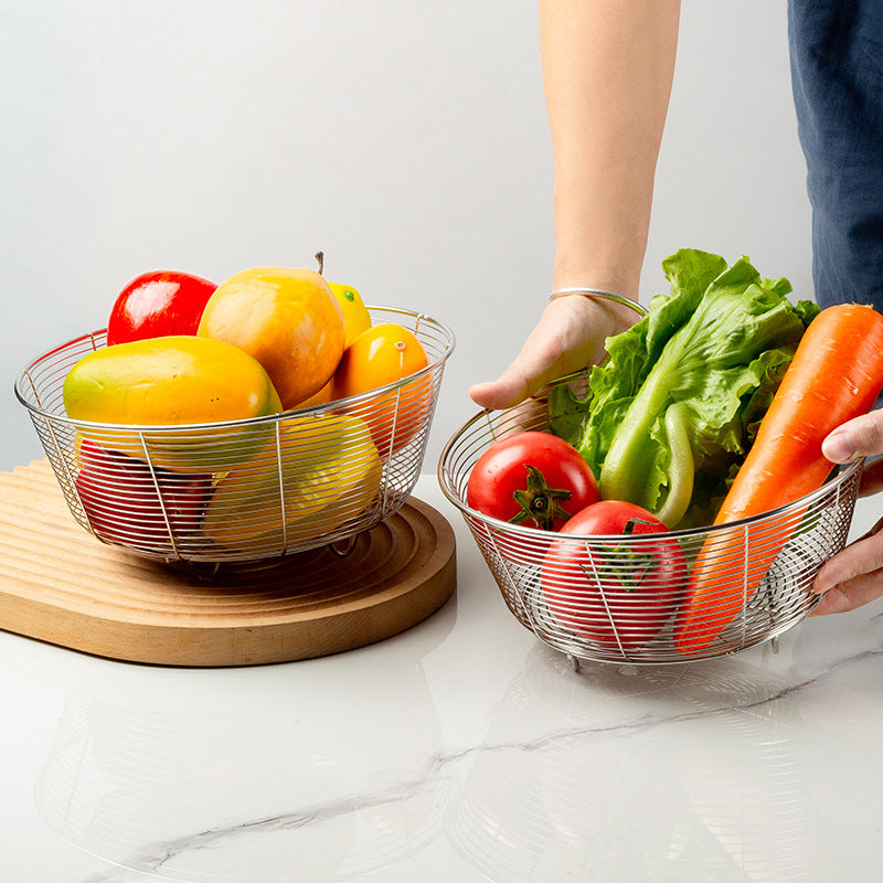 Round Stainless Steel Kitchen Colander