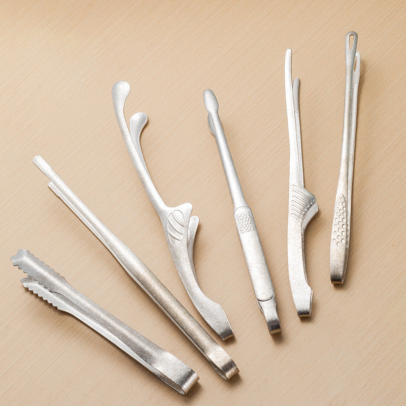 Pure Titanium Anti-Scald BBQ Tongs for Steaks